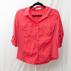 Alfred Sung Brand Size XL - Pink button up shirt